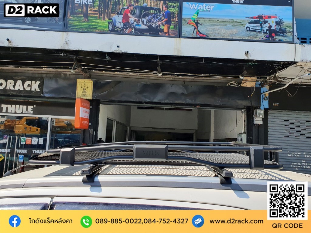 แร็คหลังคารถตู้ VRK รุ่น Tray 002 สำหรับ Isuzu Mu-X แร็คมือสอง วีอาร์เค ขาจับแร็คหลังคามือสอง มิวเอ็กซ์ nameka rack ราคา ที่เก็บสัมภาระบนหลังคารถ แร็คหลังคาเก๋ง