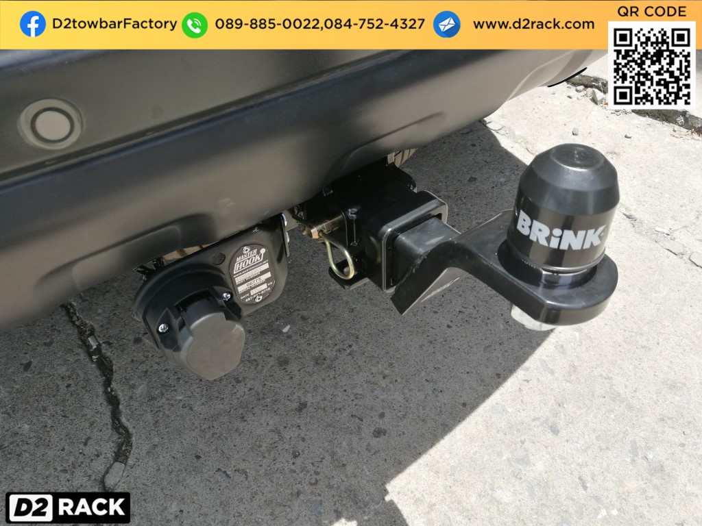 กันชนลากเรือ มิตซูบิชิ ปาเจโร่ สปอร์ต อุปกรณ์เทรลเลอร์ ลากเรือ เทเลอร์ towbar โทว์บาร์ : งานติดตั้ง D2towbar ชุดลากเรือMitsubishi Pajero Sport 08-15