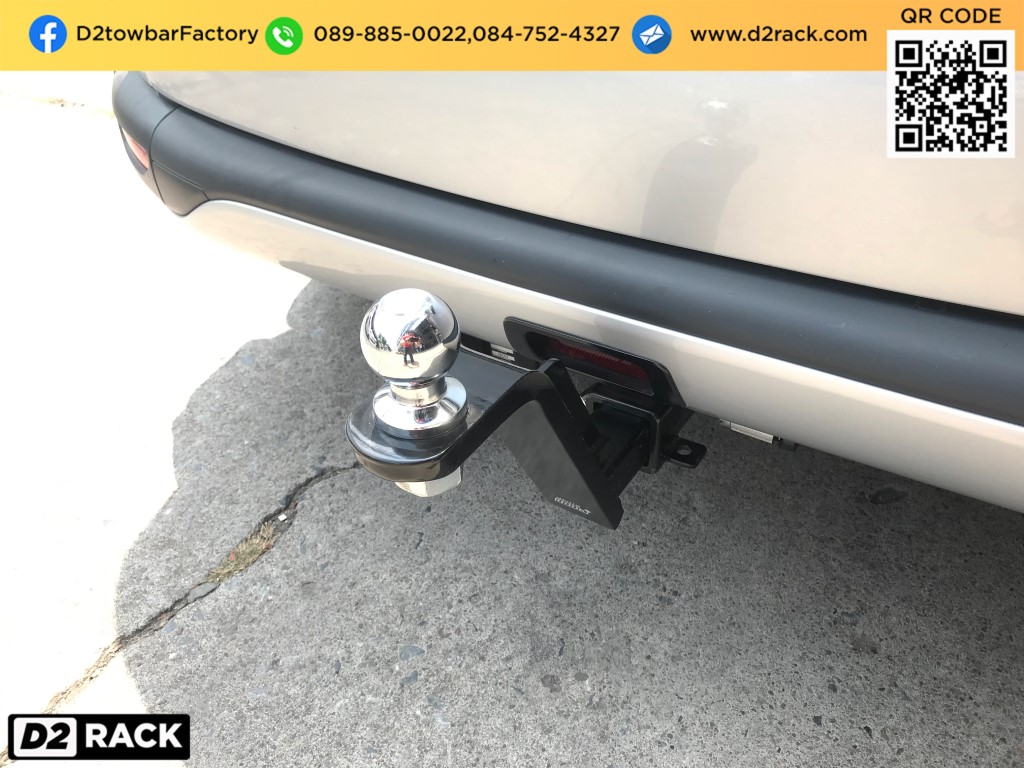 ชุดลาก Toyota Sienta ลากพ่วง bigbike เทเลอร์ลากพ่วงมือสอง โตโยต้า เซียนต้า : งานติดตั้ง D2towbar ชุดลากเรือ Sienta