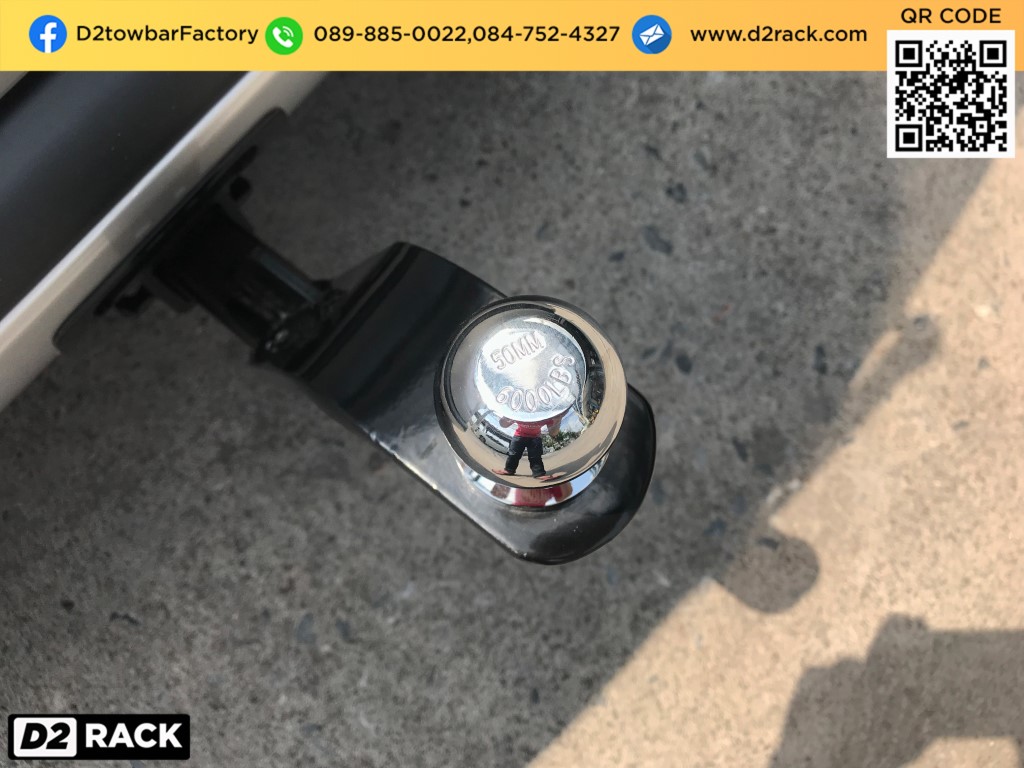 ชุดลากเรือมือสอง Toyota Sienta ลากพ่วง jetski ห่วงลากจูง โตโยต้า เซียนต้า : งานติดตั้ง D2towbar ชุดลากเรือ Sienta