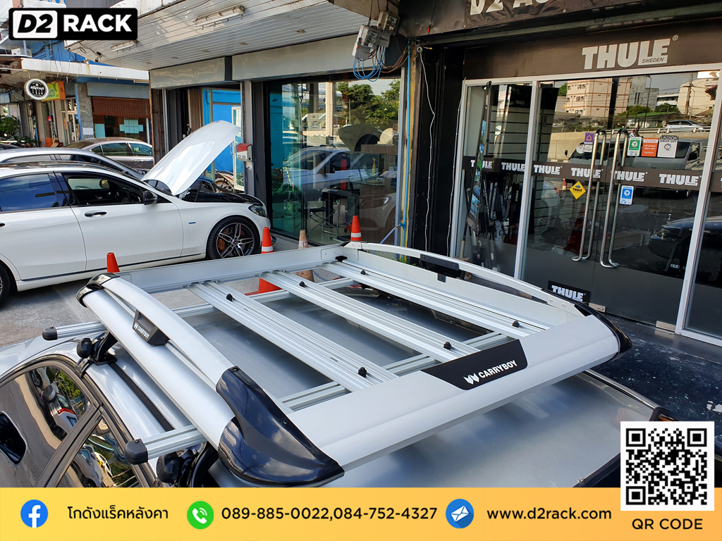 rack หลังคา แครี่บอย แร็ค หลังคา carryboy รุ่น CB550N ราคา tatumrack ฮอนด้า ซิตี้ ร้านขายแร็คหลังคา คาน ขวาง หลังคา แร็คติดหลังคารถ Honda City