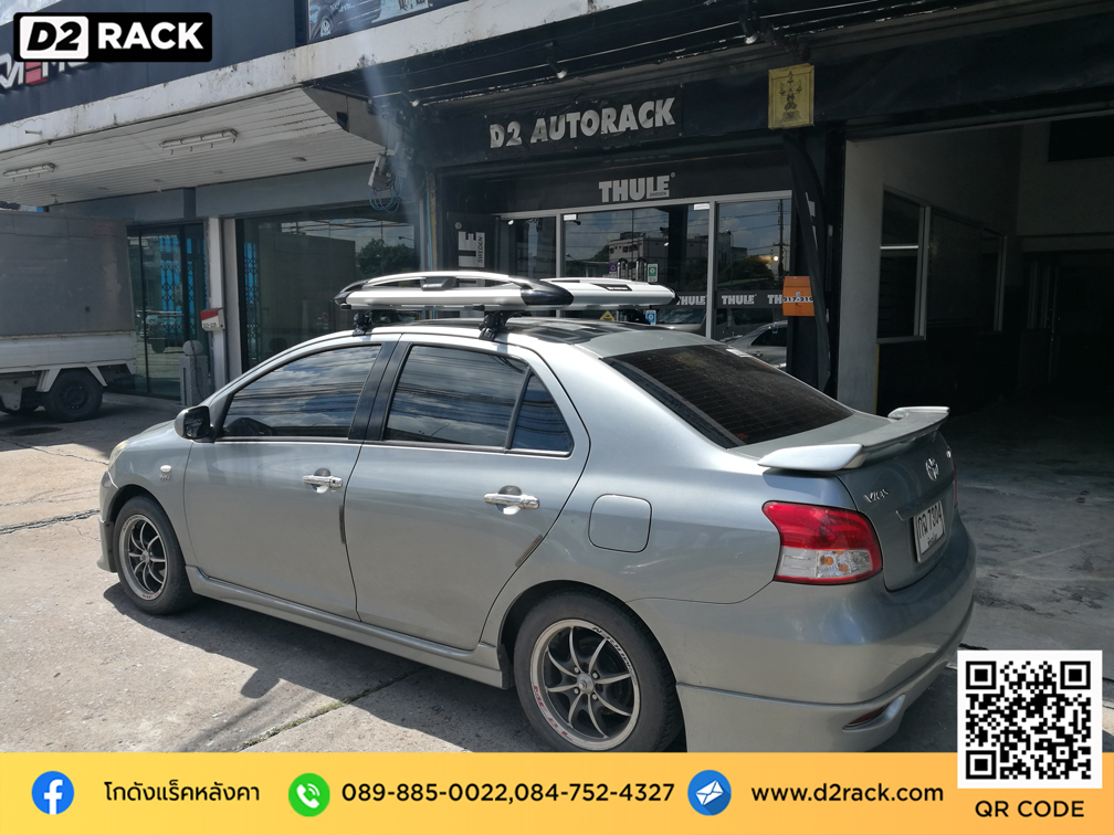 แร็คหลังคา carryboy รุ่น CB550N สำหรับ โตโยต้า วีออส แร็คมือสอง แครี่บอย tatumrack toyota vios ตัวยึดแร็คหลังคา ขา แร็คหลังคา มือ สอง ตะแกรง หลังคารถ 