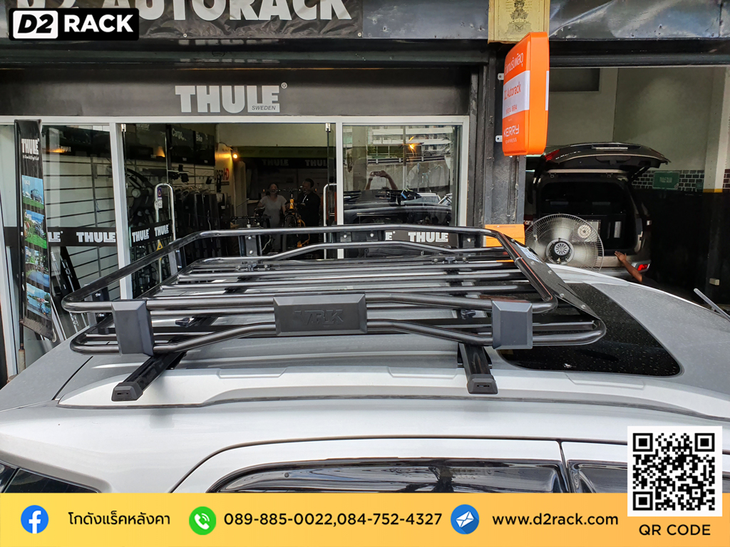 rack หลังคา Ford EcoSport แร็คหลังคาราคาถูก วีอาร์เค VRK รุ่น Tray 001 ตัวจับแร็คหลังคา ฟอร์ด เอคโค่สปอร์ต ร้านติดแร็คหลังคา คานขวางมือสอง d2 autorack แร็คติดหลังคารถ