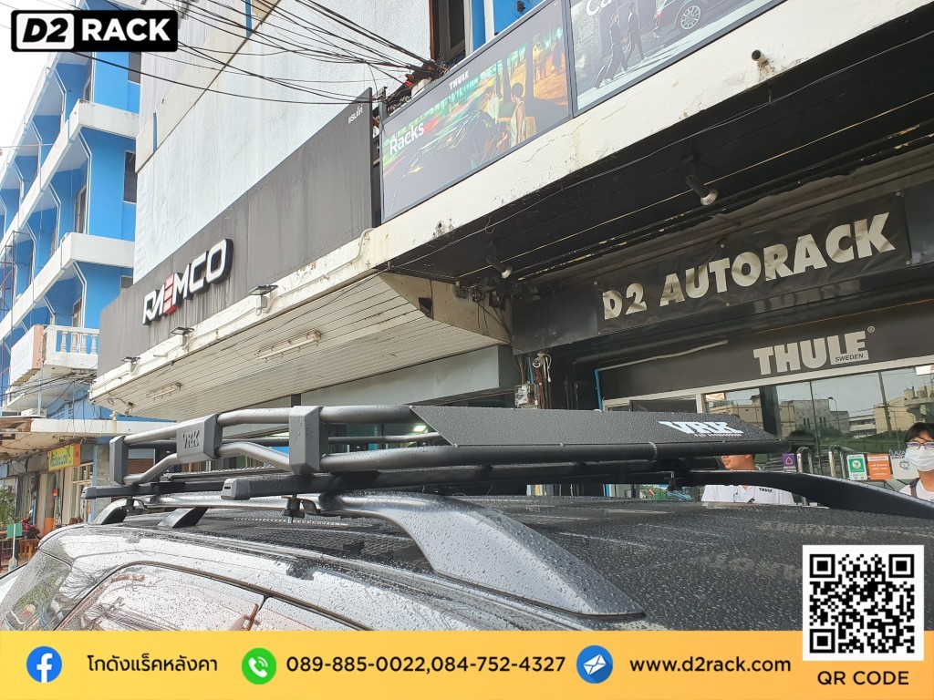 แร็คติดหลังคารถยนต์ VRK รุ่น Tray 002 สำหรับ Toyota Fortuner 08-14 แร็คติดหลังคารถ โตโยต้า ฟอร์จูนเนอร์ nameka rack ราคาแร็ค วีอาร์เค หลังคารถเก๋ง แร็คหลังคารถกระบะ