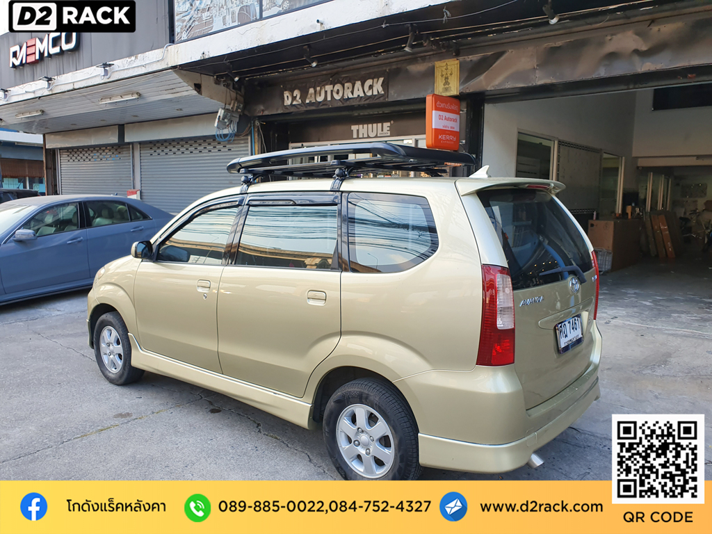 vrk รุ่น sport สำหรับ โตโยต้า อแวนซา แร็คมือสอง วีอาร์เค tatumrack toyota avanza ตัวยึดแร็คหลังคา มือสอง ตะแกรง หลังคารถ d2 autorack แร็คหลังคา วีอาร์เค มือสอง