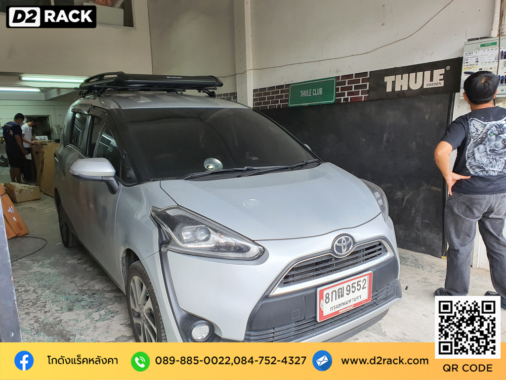 ที่วางของบนหลังคา carryboy cb550n tatumrack ถอดแร็คหลังคา Toyota Sienta ติดแร็คหลังคา เซียนต้า มือสอง แครี่บอย โตโยต้า เซียนต้า แร็คหลังคาราคา