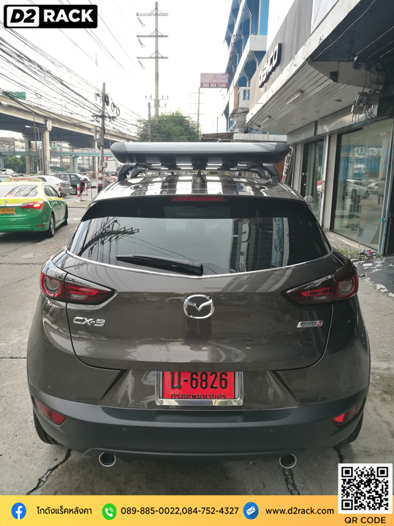 แร็คหลังคา 4x4 VRK รุ่น Sport Mazda CX-3 d2 autorack ถาด แร็ค วีอาร์เค มาสด้า ซีเอ็กซ์3 แร็คหลังคาตะแกรง แร็คติดหลังคารถยนต์ d2 autorack แร็คหลังคารถตู้มือสอง