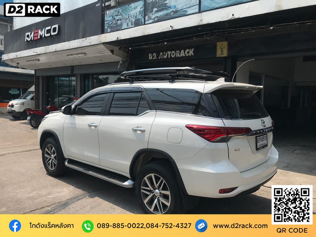 แร็คหลังคา thule VRK รุ่น Sport Toyota Fortuner ราคาแร็คหลังคา แร็ค หลังคา nameka มือ สอง วีอาร์เค โตโยต้า ฟอร์จูนเนอร์ แร็คหลังคา แบบ หนีบ d2 autorack tatumrack