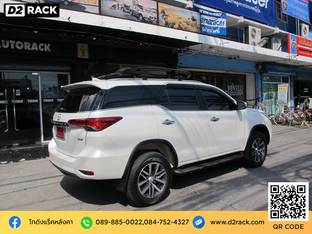 d2 autorack VRK รุ่น Sport Toyota Fortuner แร็คหลังคารถตู้มือสอง แร็ค หลังคา บางนา วีอาร์เค โตโยต้า ฟอร์จูนเนอร์ ถาดแร็คหลังคา ขายึดแร็คหลังคามือสอง แร็คหลังคารถเก๋งมือสอง