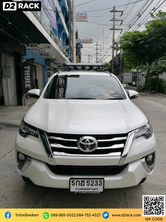 ติดแร็คหลังคาข้อเสีย VRK รุ่น Sport Toyota Fortuner แร็คหลังคาsuv แร็ค หลังคา nameka ราคา วีอาร์เค โตโยต้า ฟอร์จูนเนอร์ แร็คหลังคา offroad d2 autorack แร็คหลังคา ออฟโรด