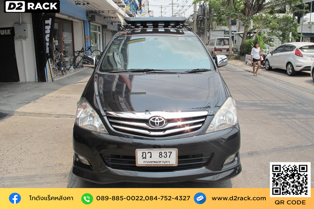 แร็คหลังคา 4x4 VRK รุ่น Sport Toyota Innova d2 autorack ถาด แร็ค วีอาร์เค โตโยต้า อินโนว่า แร็คหลังคาตะแกรง แร็คติดหลังคารถยนต์ d2 autorack แร็คหลังคารถตู้มือสอง