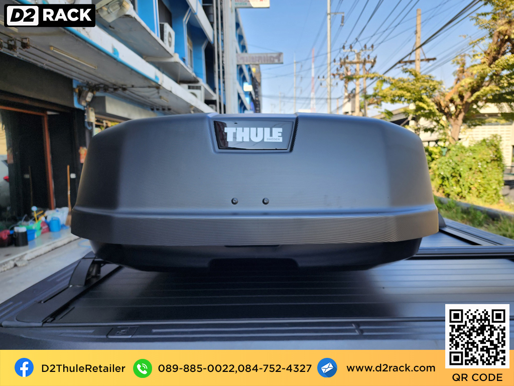 Ford Raptor ติดตั้ง กล่องใส่สัมภาระบนหลังคา THULE Roofbox รุ่น Force XT Size S