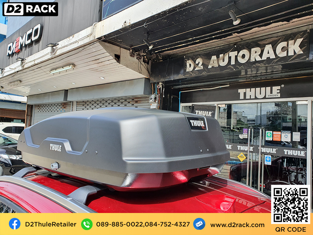 Mazda CX-3 ติดตั้ง กล่องใส่สัมภาระบนหลังคา THULE Roofbox รุ่น Force XT Size S