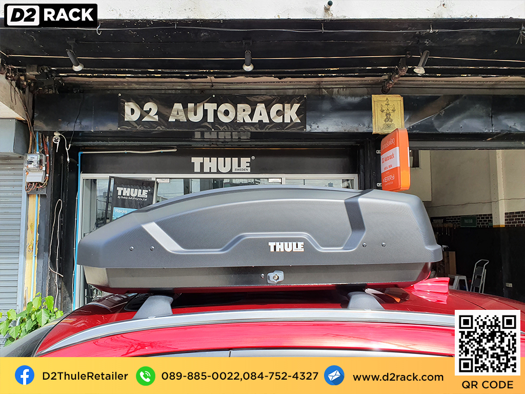 Mazda CX-3 ติดตั้ง ที่วางของบนหลังคา THULE Roofbox รุ่น Force XT Size S