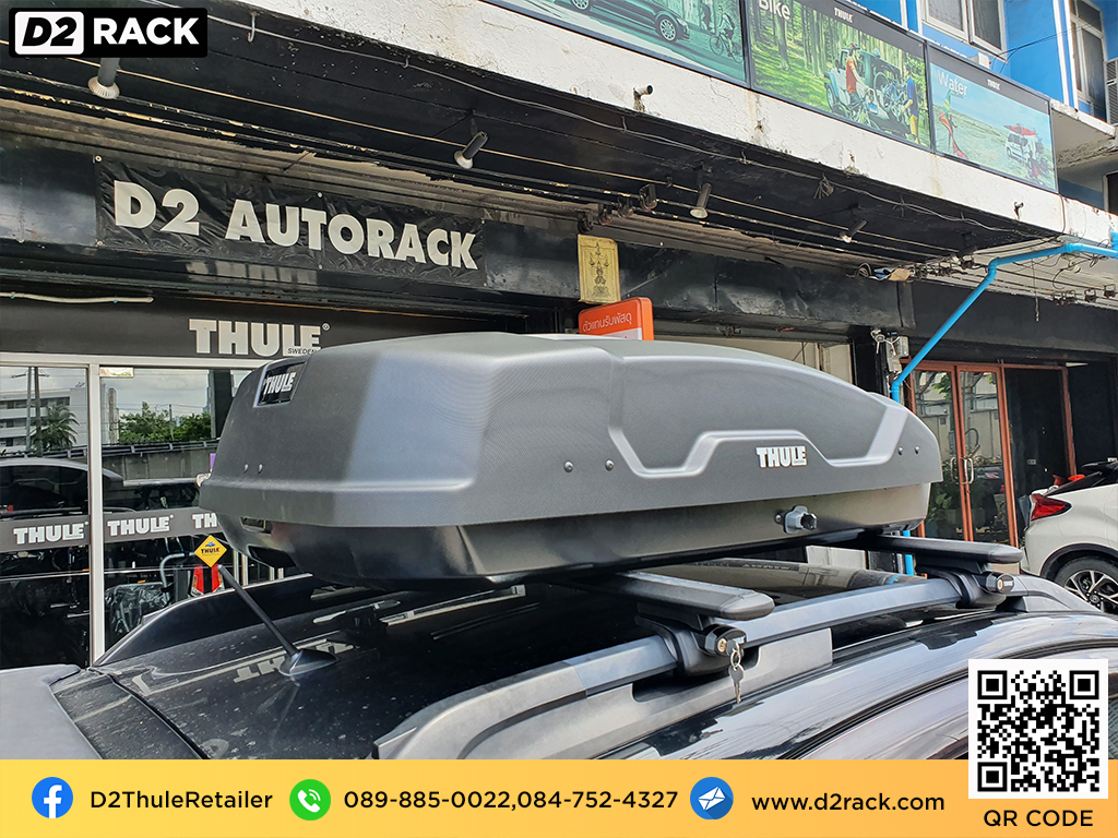 Subaru XV ติดตั้ง กล่องบนหลังคา THULE Roofbox รุ่น Force XT Size S