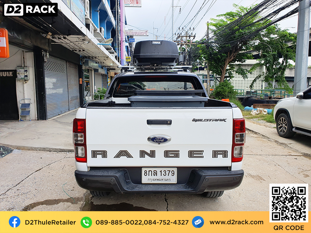 ที่วางของบนหลังคา thule Force XT M roof box กล่องสัมภาระบนหลังคา ขาย กล่องติดหลังคามือสอง thule : ผลงานติดตั้ง กล่องหลังคารถยนต์ roof box Ford Ranger เรนเจอร์