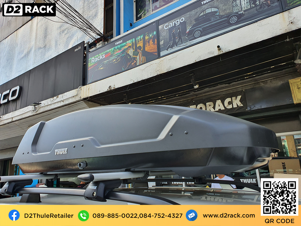 กล่องสัมภาระบนหลังคา pantip thule Force XT M กล่อง RoofBox ขาย กล่องใส่สัมภาระ บนหลังคารถมือสอง : ผลงานติดตั้ง กล่องหลังคารถยนต์ roof box Subaru forester ฟอเรสเตอร์