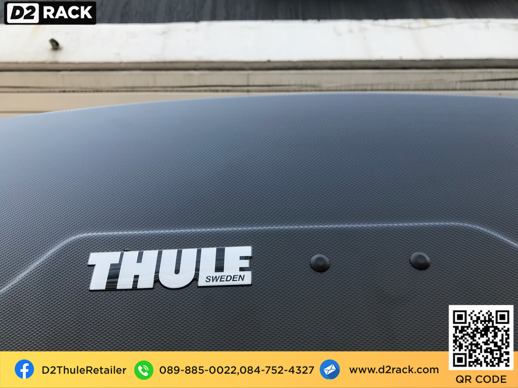 กล่องสัมภาระบนหลังคา มือสอง thule Force XT M กล่องสัมภาระบนหลังคา คานขวาง กล่องบนหลังคา : ผลงานติดตั้ง กล่องหลังคารถยนต์ roof box Toyota fortuner ฟอร์จูนเนอร์