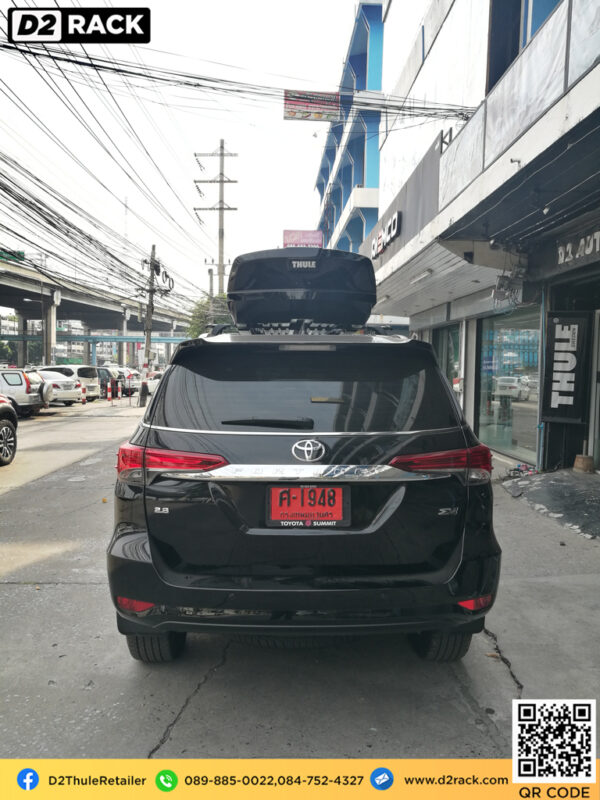 กล่องเก็บสัมภาระบนหลังคา pantip thule motion xt xl กล่องวางของบนหลังคา ที่วางของบนหลังคา roof box ราคาถูก : ผลงานติดตั้ง กล่องหลังคารถยนต์ roof box Toyota fortuner ฟอร์จูนเนอร์