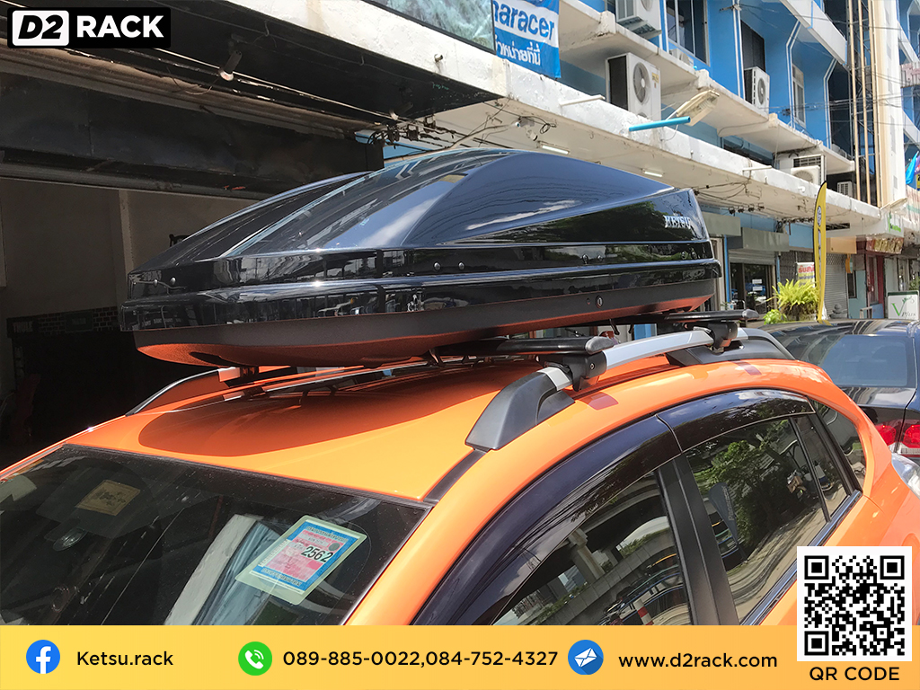 กล่อง RoofBox KETSU M3 กล่องอเนกประสงค์บนหลังคารถ กล่องใส่ของบนหลังคามือ 2 ขาย roofbox : ผลงานติดตั้ง กล่องหลังคารถยนต์ roof box Subaru XV เอ็กซ์วี