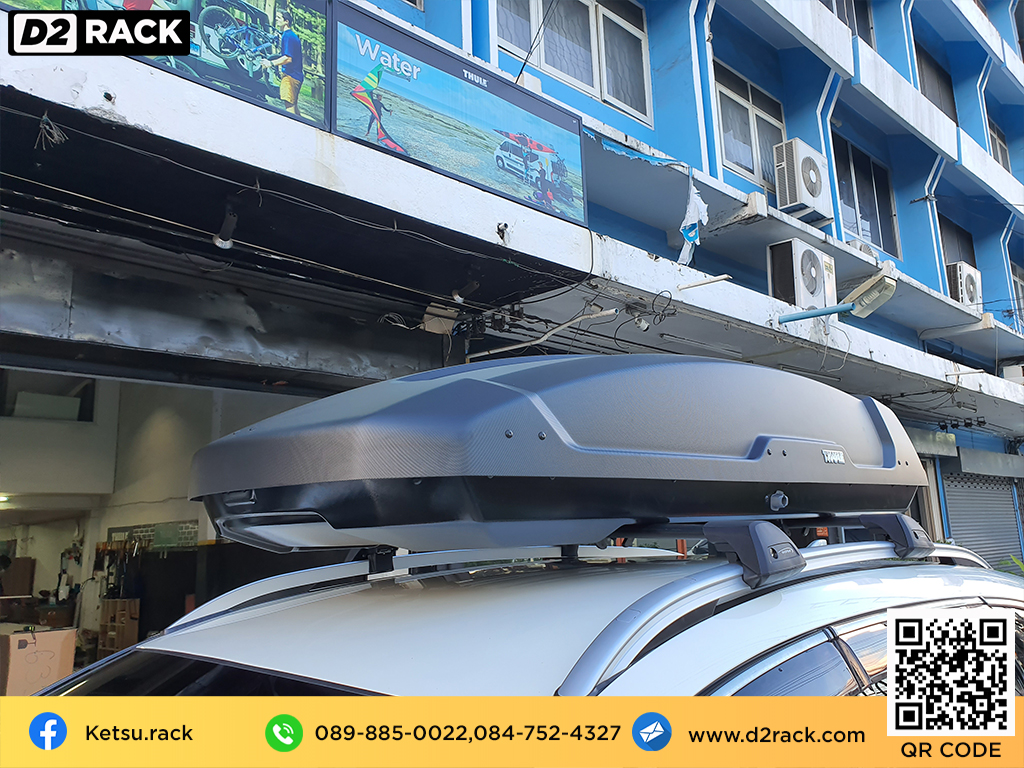 roof box กล่องสัมภาระบนหลังคา thule Force XT XL กล่องใส่ สัมภาระบนหลังคารถ กล่อง RoofBox กล่องสัมภาระบนหลังคา : ผลงานติดตั้ง กล่องหลังคารถยนต์ roof box Honda Crv G5 ซีอาร์วี