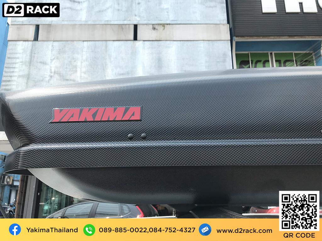 กล่องติดหลังคามือสอง YAKIMA Skybox 21 กล่องสัมภาระบนหลังคา มือสอง กล่องติดหลังคาคารถ กล่องใส่ของหลังคารถ : ผลงานติดตั้ง กล่องหลังคารถยนต์ roof box Ford Everest เอเวอเรสต์