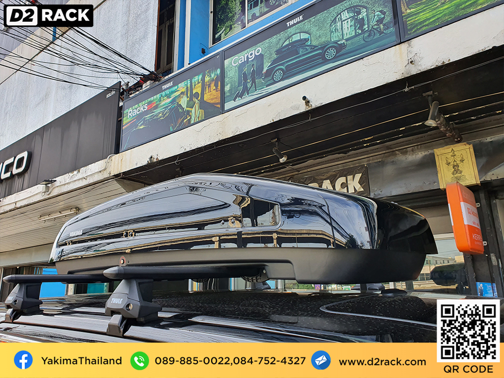 กล่องติดหลังคารถ YAKIMA Easytrip 470 roof box ราคาถูก ที่วางของบนหลังคา กล่องหลังคารถ : ผลงานติดตั้ง กล่องหลังคารถยนต์ roof box Toyota Vellfire เวลไฟร์