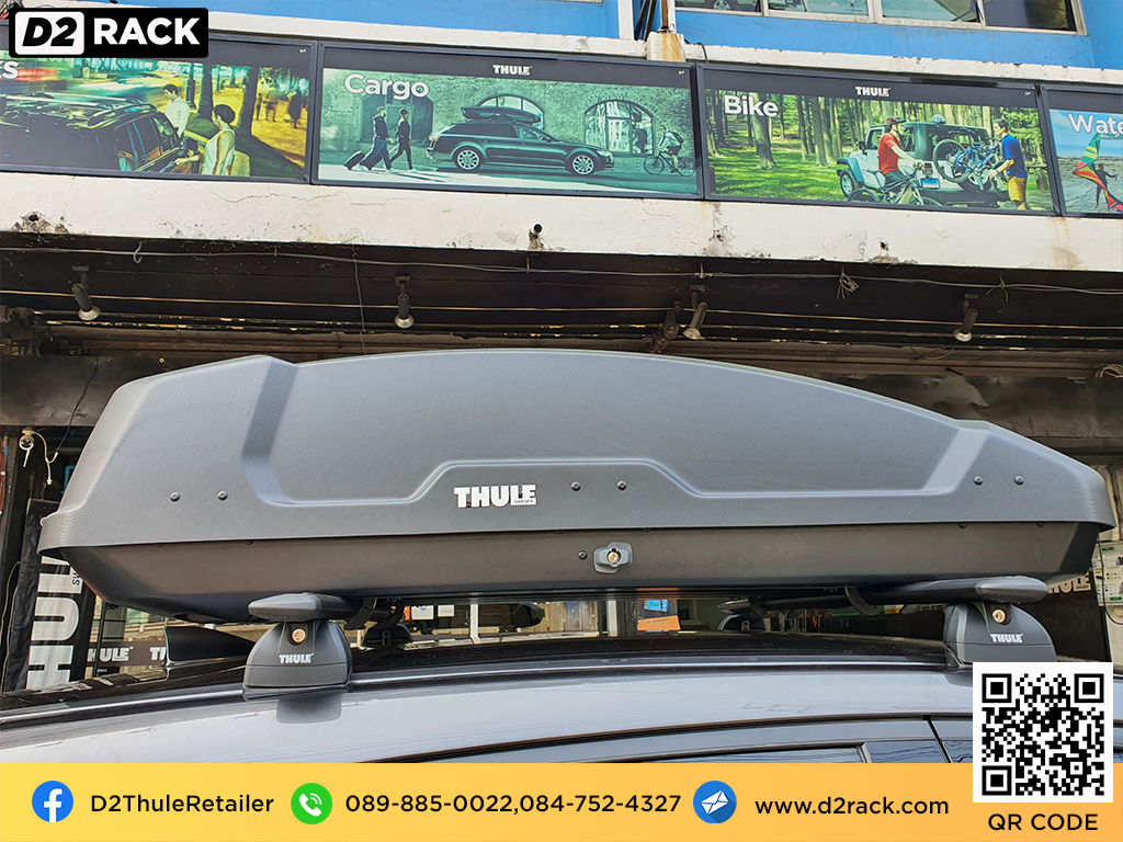 กล่องหลังคารถ thule Force XT M กล่องสัมภาระบนหลังคามือสอง กล่องวางของบนหลังคา roofbox มือ สอง : ผลงานติดตั้ง กล่องหลังคารถยนต์ roof box Mazda CX5