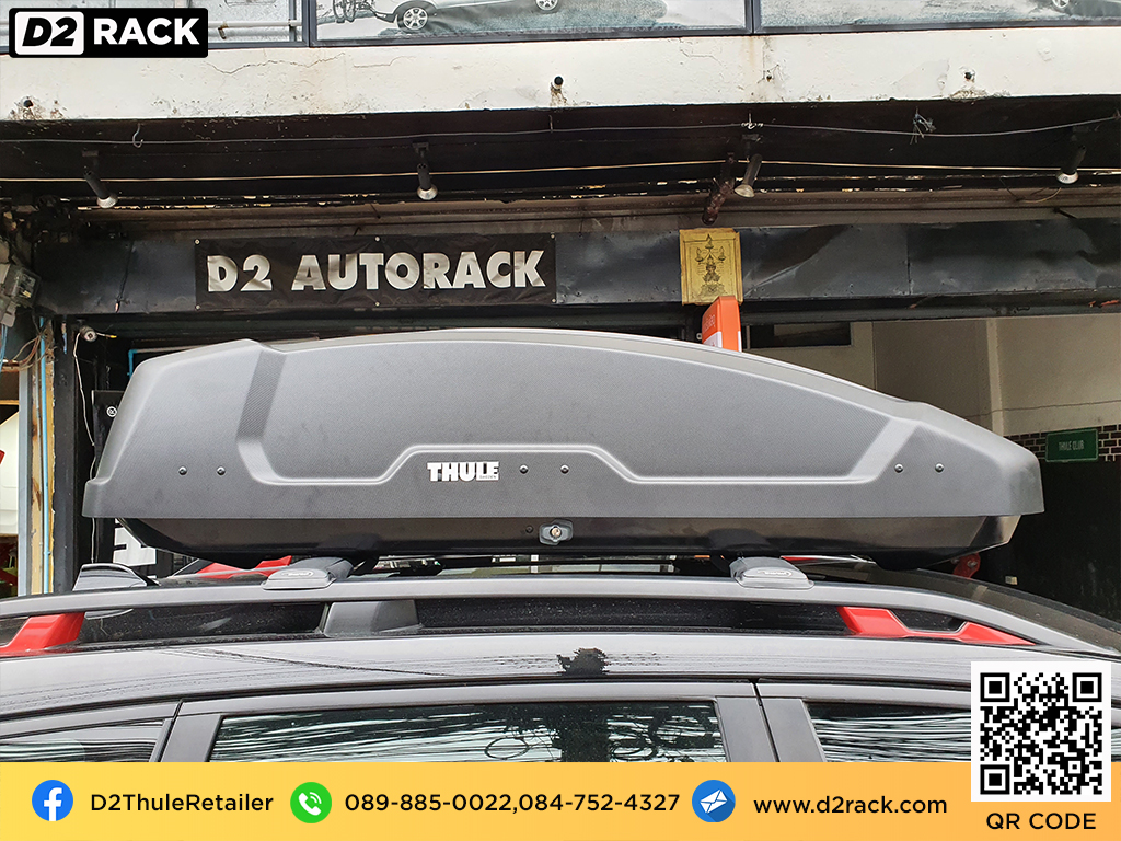 ขาย roofbox thule Force XT M ที่วางของบนหลังคา กล่องสัมภาระบนหลังคา กล่องเก็บของติดรถยนต์ : ผลงานติดตั้ง กล่องหลังคารถยนต์ roof box Subaru forester ฟอเรสเตอร์