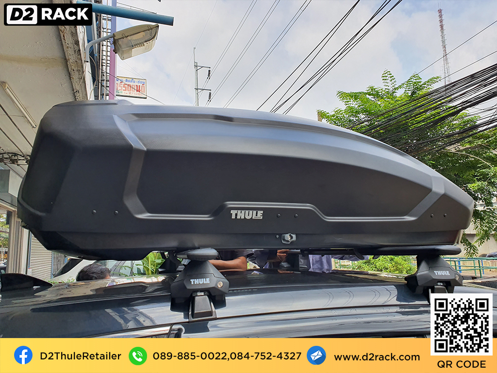 กล่องติดหลังคา thule มือสอง thule Force XT L กล่องสัมภาระบนหลังคา กล่องบนหลังคา กล่องติดหลังคา : ผลงานติดตั้ง กล่องหลังคารถยนต์ roof box Honda CRV G5 ซีอาร์วี