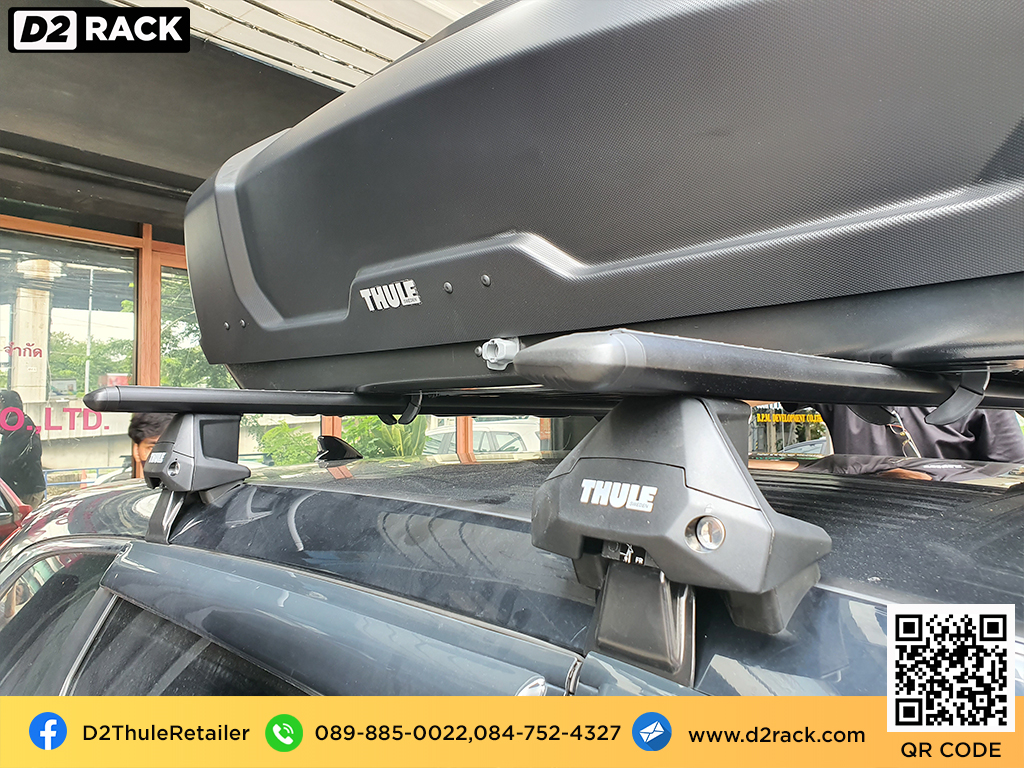 ที่วางของบนหลังคา thule Force XT L roof box กล่องสัมภาระบนหลังคา ขาย roofbox กล่องติดหลังคามือสอง thule : ผลงานติดตั้ง กล่องหลังคารถยนต์ roof box Honda CRV G5 ซีอาร์วี