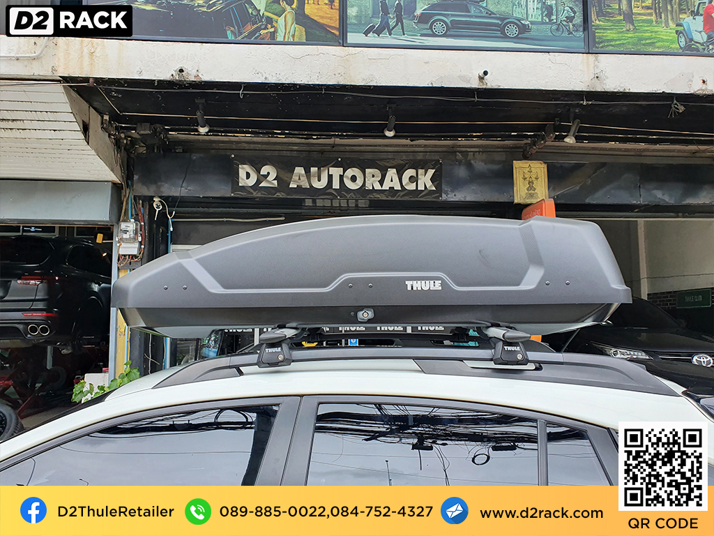 ขาย roofbox THULE Force XT L ที่วางของบนหลังคา กล่องสัมภาระบนหลังคา กล่องเก็บของติดรถยนต์ : ผลงานติดตั้ง กล่องหลังคารถยนต์ roof box Subaru XV ซูบารุ เอ็กซ์วี