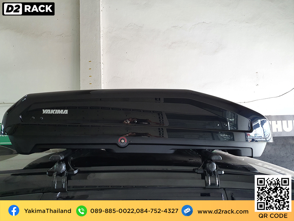 ขาย roofbox YAKIMA Easytrip 470 ที่วางของบนหลังคา กล่องสัมภาระบนหลังคา กล่องเก็บของติดรถยนต์ : ผลงานติดตั้ง กล่องหลังคารถยนต์ roof box Honda Mobilio ฮอนด้า โมบิลิโอ