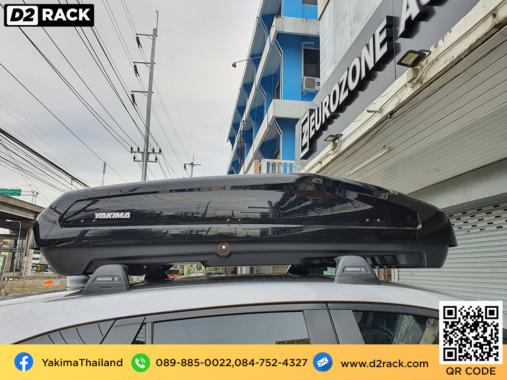 roofbox YAKIMA Easytrip 400 กล่องหลังคารถ กล่องใส่ของบนหลังคารถ กล่องเก็บสัมภาระบนหลังคา : ผลงานติดตั้ง กล่องหลังคารถยนต์ roof box Mazda CX5 ซีเอ็กซ์