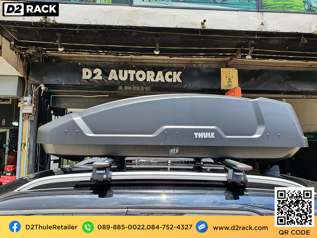 กล่องหลังคารถ thule Force XT M กล่องสัมภาระบนหลังคามือสอง กล่องวางของบนหลังคา roofbox มือ สอง : ผลงานติดตั้ง กล่องหลังคารถยนต์ roof box Mini Countryman มินิ