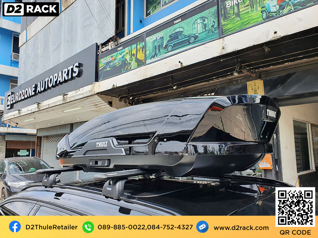  กล่องวางของบนหลังคา thule Motion XT XL กล่องบนหลังคา กล่อง RoofBox กล่องหลังคารถ : ผลงานติดตั้ง กล่องหลังคารถยนต์ roof box Volvo XC40 วอลโว่ เอ็กซ์ซี40