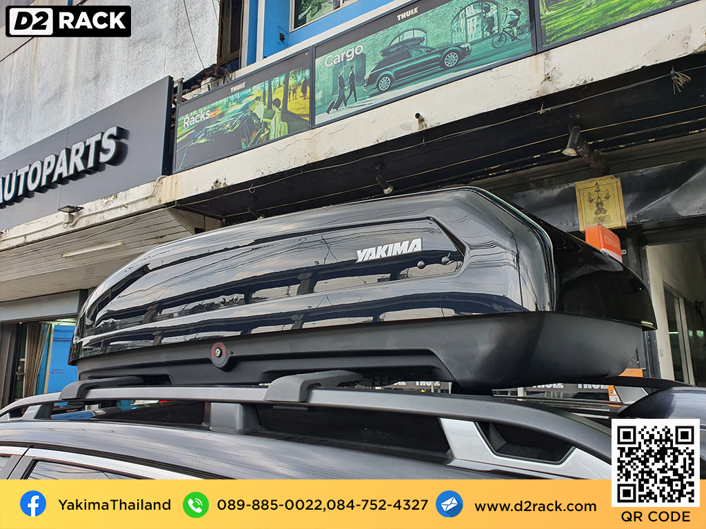 กล่องสัมภาระบนหลังคามือสอง YAKIMA Easytrip 400 roofbox เชียงกง กล่องใส่สัมภาระบนหลังคารถ : ผลงานติดตั้ง กล่องหลังคารถยนต์ roof box Subaru Forester ซูบารุ ฟอเรสเตอร์