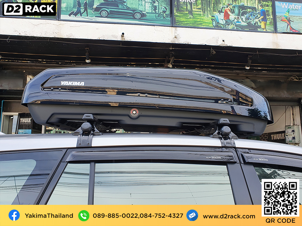 ขาย roofbox YAKIMA Easytrip 400 ที่วางของบนหลังคา กล่องสัมภาระบนหลังคา กล่องเก็บของติดรถยนต์ : ผลงานติดตั้ง กล่องหลังคารถยนต์ roof box Toyota Innova Crysta โตโยต้า อินโนว่า คริสต้า