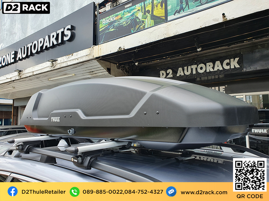 กล่องติดหลังคาคารถ thule Force XT L roof box ราคาถูก ที่วางของบนหลังคา กล่องหลังคารถ : ผลงานติดตั้ง กล่องหลังคารถยนต์ roof box Subaru Forester ซูบารุ ฟอเรสเตอร์