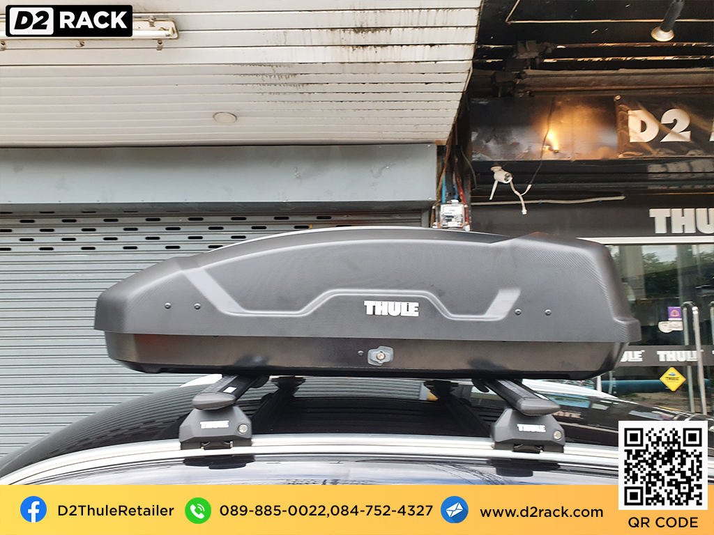 กล่องสัมภาระTHULE RoofBox Force XT S กล่องใส่สัมภาระบนหลังคารถ กล่องบนหลังคารถ กล่องสัมภาระ บนหลังคา มือสอง : ผลงานติดตั้ง กล่องหลังคารถยนต์ roof box Benz GLA200 เบนซ์