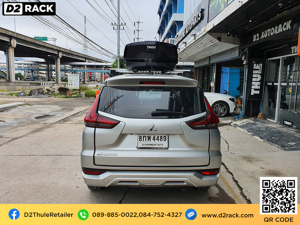 กล่องติดหลังคา THULE XT L roof box กล่องสัมภาระบนหลังคา ที่วางของบนหลังคา กล่องเก็บของติดรถยนต์ : ผลงานติดตั้ง กล่องหลังคารถยนต์ roof box Mitsubishi Xpander มิตซูบิซิ เอ็กซ์เพนเดอร์