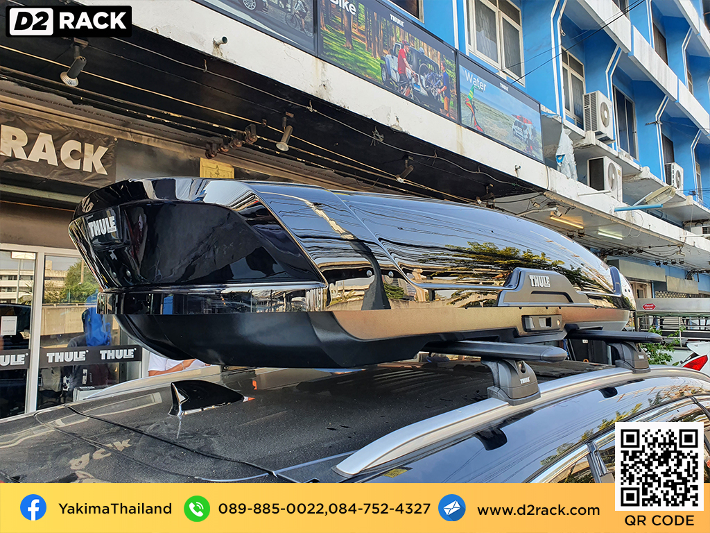 roof box กล่องสัมภาระบนหลังคา thule Motion XT XL กล่องใส่ สัมภาระบนหลังคารถ กล่อง RoofBox กล่องสัมภาระบนหลังคา : ผลงานติดตั้ง กล่องหลังคารถยนต์ roof box Honda CRV G5 ซีอาร์วี