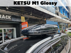 กล่องเก็บของบนหลังคารถ Roofbox KETSU M1 GLOSSY กล่องสัมภาระบนหลังคา