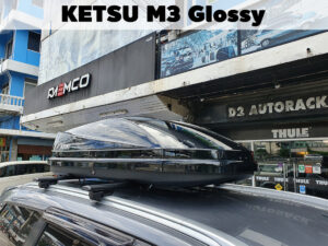 กล่องเก็บของบนหลังคารถ Roofbox KETSU M3 GLOSSY กล่องสัมภาระบนหลังคา