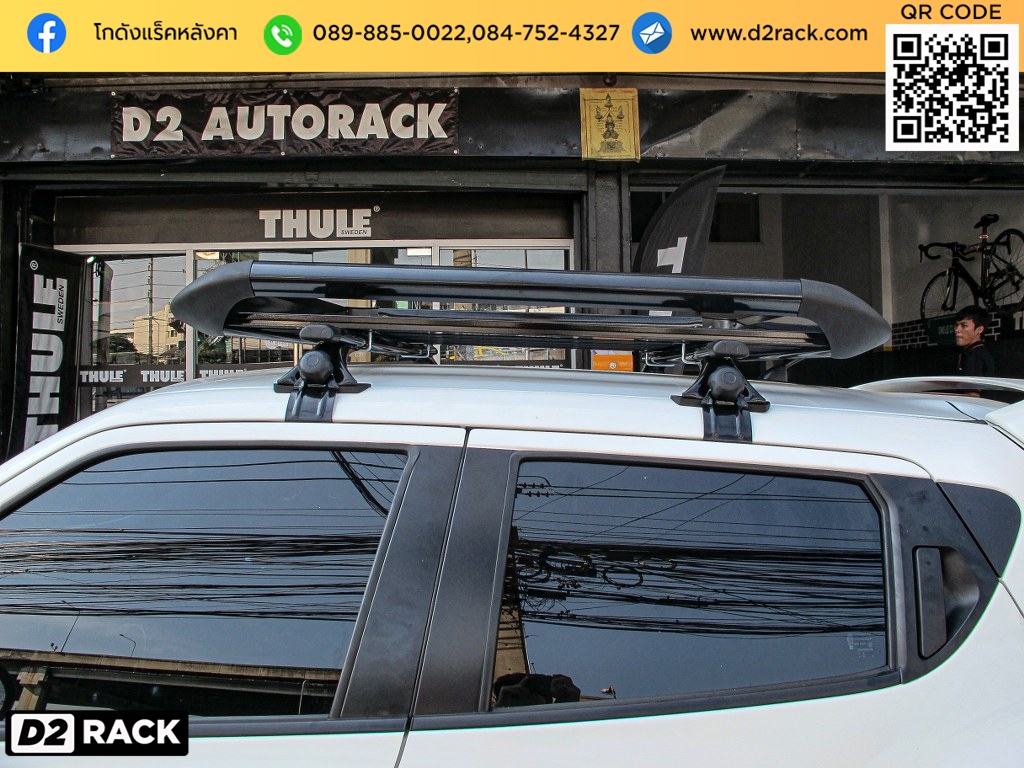 Nissan Juke ติดตั้ง ตะแกรงบนหลังคา SCR Roofrack รุ่น RR03 100x130 cm