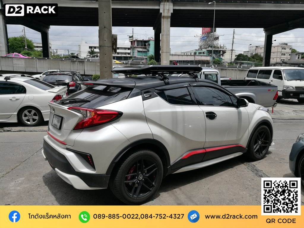 Toyota CHR ติดตั้ง ที่เก็บสัมภาระบนหลังคารถ SCR Roofrack รุ่น RR03 100x130 cm