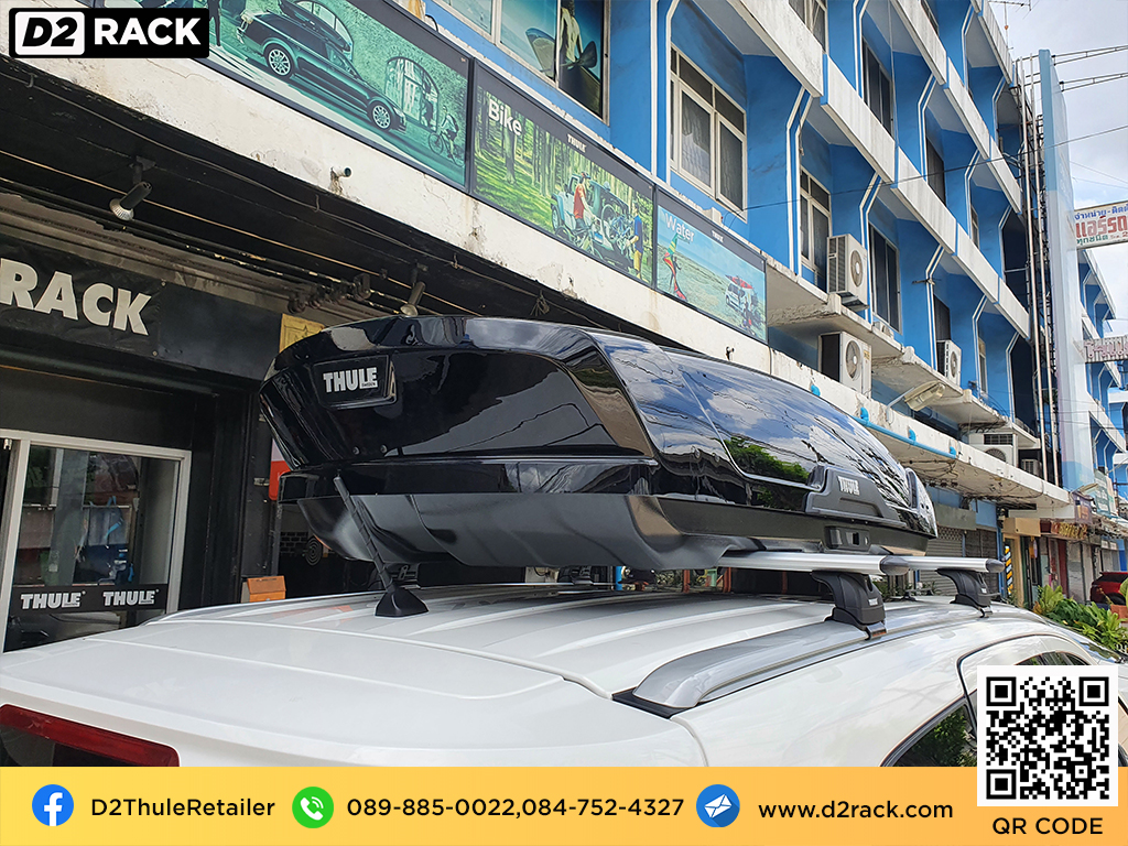 Ford Everest ติดตั้ง กล่องบนหลังคา THULE Roofbox รุ่น Motion XT Size L