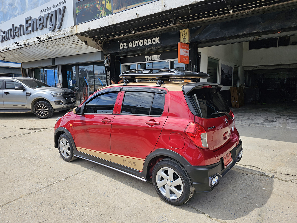 Suzuki Celerio ติดตั้ง ที่วางของบนหลังคา CARRYBOY Roofrack รุ่น CB550N 100x120 cm