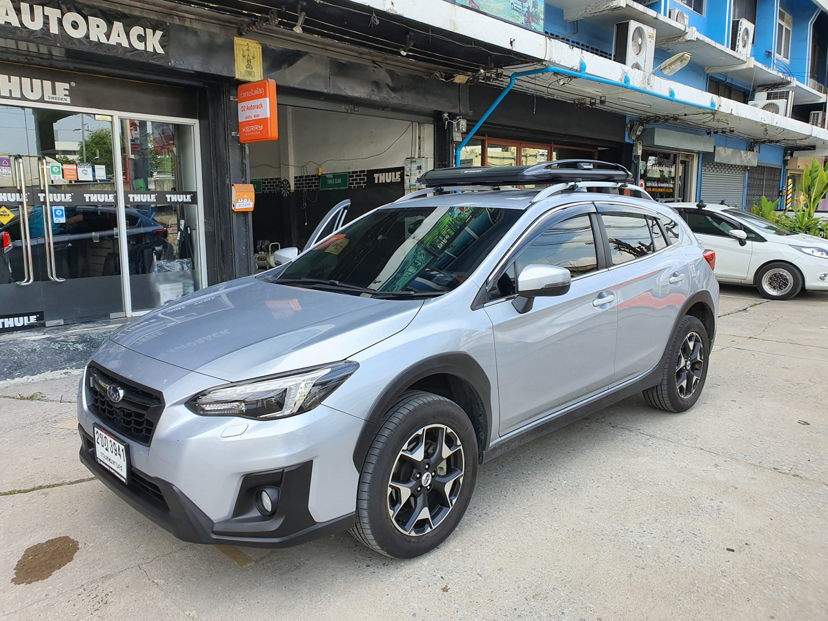 Subaru XV ติดตั้ง แร็คหลังคา CARRYBOY Roofrack รุ่น CB550N 100x120 cm