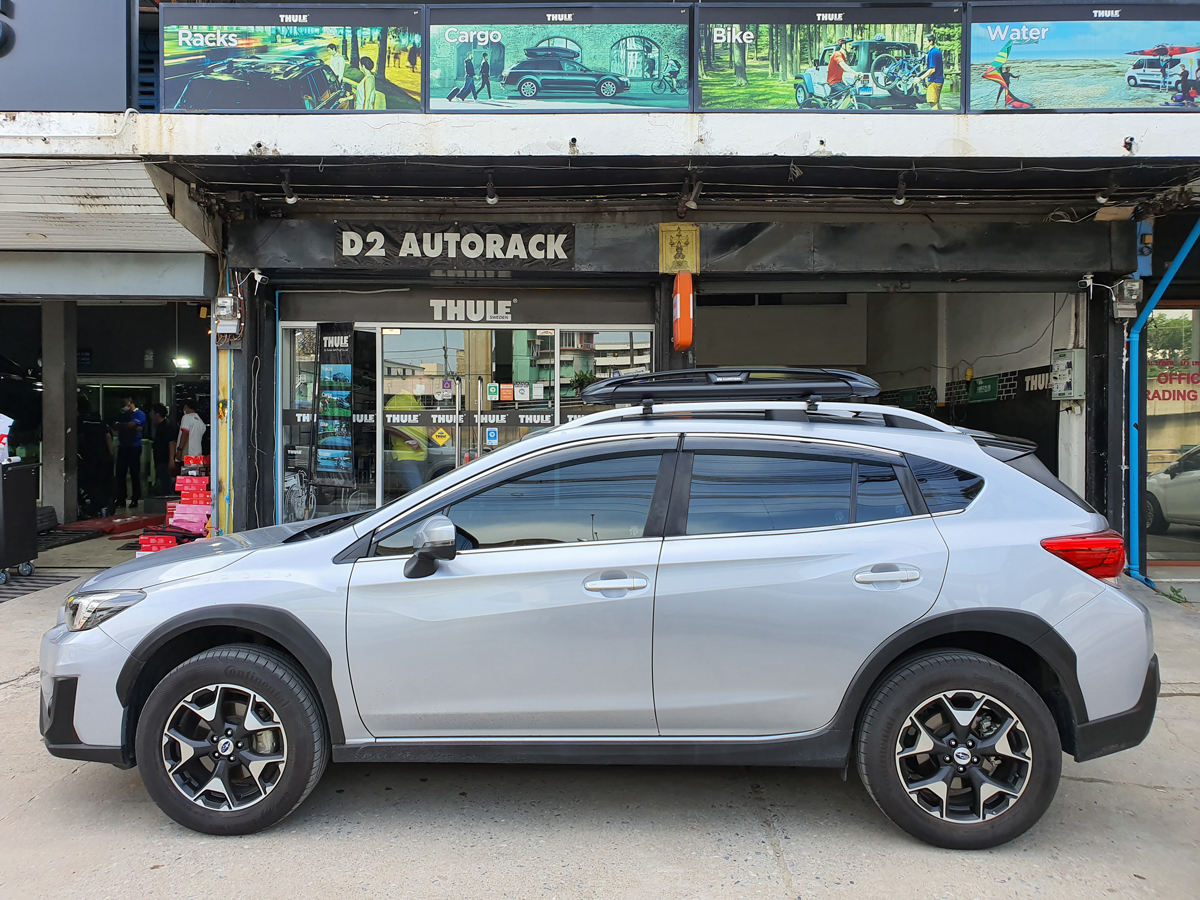 Subaru XV ติดตั้ง ถาดวางของบนหลังคา CARRYBOY Roofrack รุ่น CB550N 100x120 cm